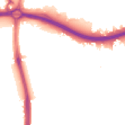 Night-time road noise heatmap for N18 1BX