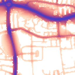 Daytime road noise heatmap for N18 1BZ