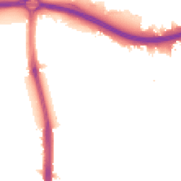 Night-time road noise heatmap for N18 1DA