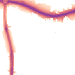 Night-time road noise heatmap for N18 1DB