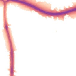 Night-time road noise heatmap for N18 1DD