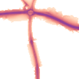 Night-time road noise heatmap for N18 1DE