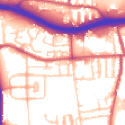 Daytime road noise heatmap for N18 1DN