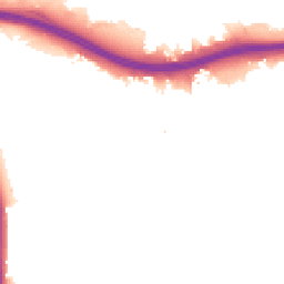 Night-time road noise heatmap for N18 1DN