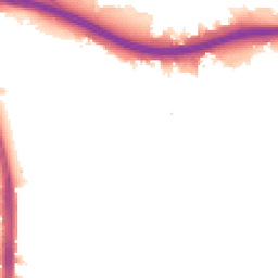 Night-time road noise heatmap for N18 1DP
