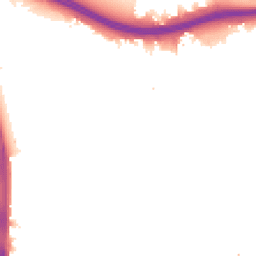 Night-time road noise heatmap for N18 1DT