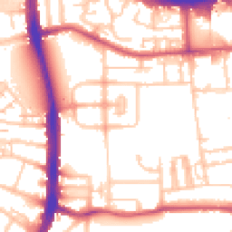 Daytime road noise heatmap for N18 1EP