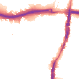 Night-time road noise heatmap for N18 1EY