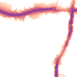 Night-time road noise heatmap for N18 1HB
