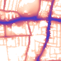 Daytime road noise heatmap for N18 1HW