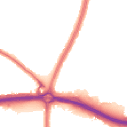 Night-time road noise heatmap for N18 1LB