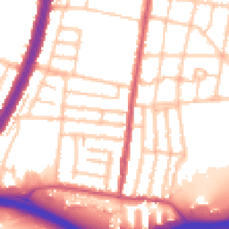 Daytime road noise heatmap for N18 1LT