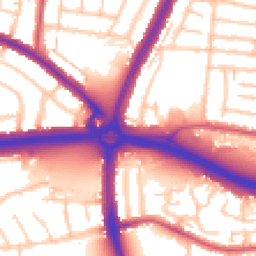 Daytime road noise heatmap for N18 1ND