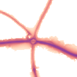 Night-time road noise heatmap for N18 1ND