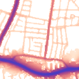 Daytime road noise heatmap for N18 1NU