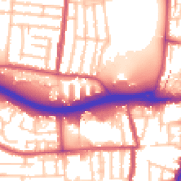 Daytime road noise heatmap for N18 1PB