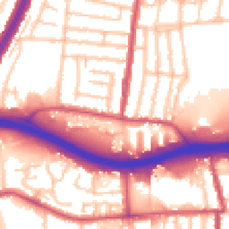 Daytime road noise heatmap for N18 1PY
