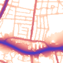 Daytime road noise heatmap for N18 1PZ