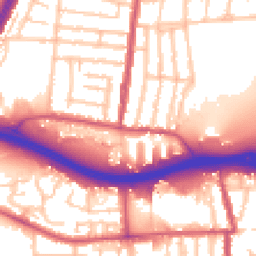 Daytime road noise heatmap for N18 1RF