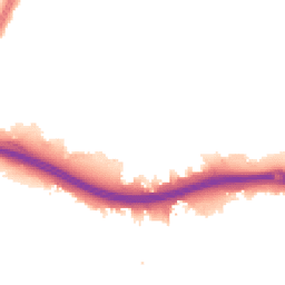 Night-time road noise heatmap for N18 1RF