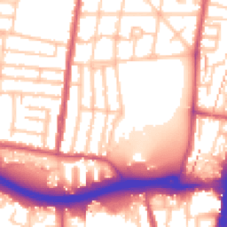 Daytime road noise heatmap for N18 1RU