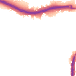Night-time road noise heatmap for N18 1TR