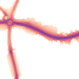 Night-time road noise heatmap for N18 1XJ