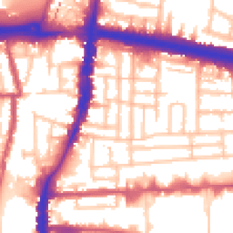 Daytime road noise heatmap for N18 2AH