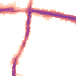 Night-time road noise heatmap for N18 2AH