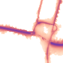 Night-time road noise heatmap for N18 2EB