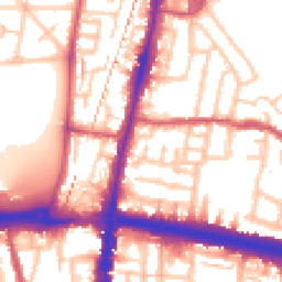 Daytime road noise heatmap for N18 2EN