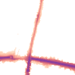 Night-time road noise heatmap for N18 2EN