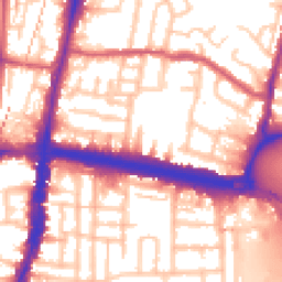 Daytime road noise heatmap for N18 2EQ