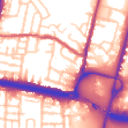 Daytime road noise heatmap for N18 2HL