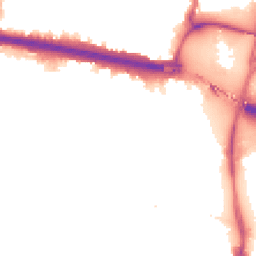 Night-time road noise heatmap for N18 2LA