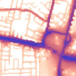 Daytime road noise heatmap for N18 2LU