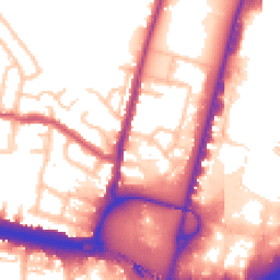 Daytime road noise heatmap for N18 2NR