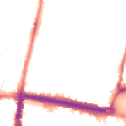 Night-time road noise heatmap for N18 2PR