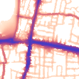 Daytime road noise heatmap for N18 2QL
