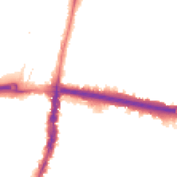 Night-time road noise heatmap for N18 2QN