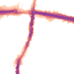 Night-time road noise heatmap for N18 2RE