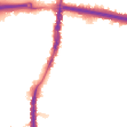 Night-time road noise heatmap for N18 2RP