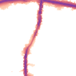 Night-time road noise heatmap for N18 2RW