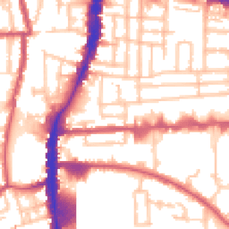 Daytime road noise heatmap for N18 2RX