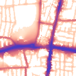 Daytime road noise heatmap for N18 2UF