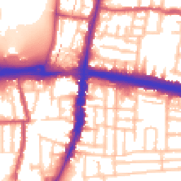 Daytime road noise heatmap for N18 2US