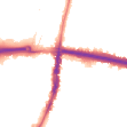 Night-time road noise heatmap for N18 2US
