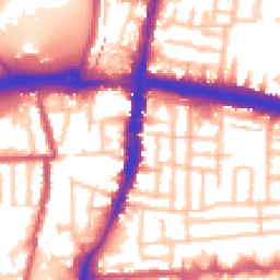 Daytime road noise heatmap for N18 2XA