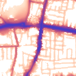 Daytime road noise heatmap for N18 2XW