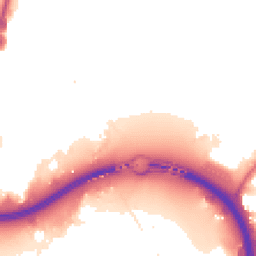 Night-time road noise heatmap for N18 3BJ